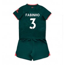 Liverpool Fabinho #3 Tredjeställ Barn 2022-23 Korta ärmar (+ Korta byxor)